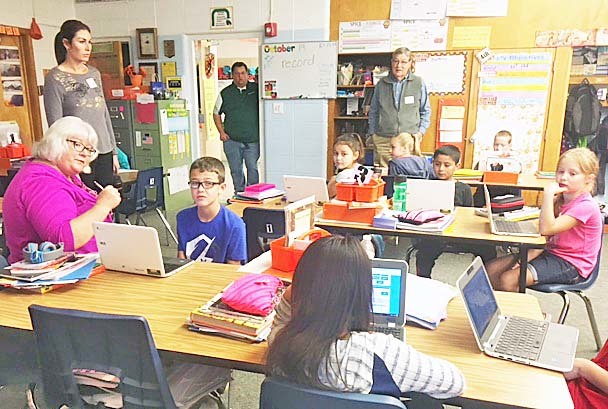 Guests Tour Holyoke Elementary
