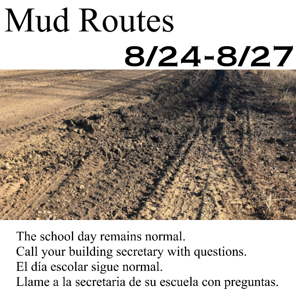 Mud Routs 8/24-8/27