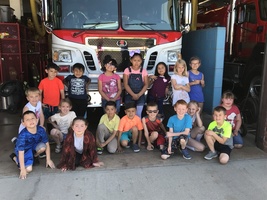 First Grade Learns About Fire Safety