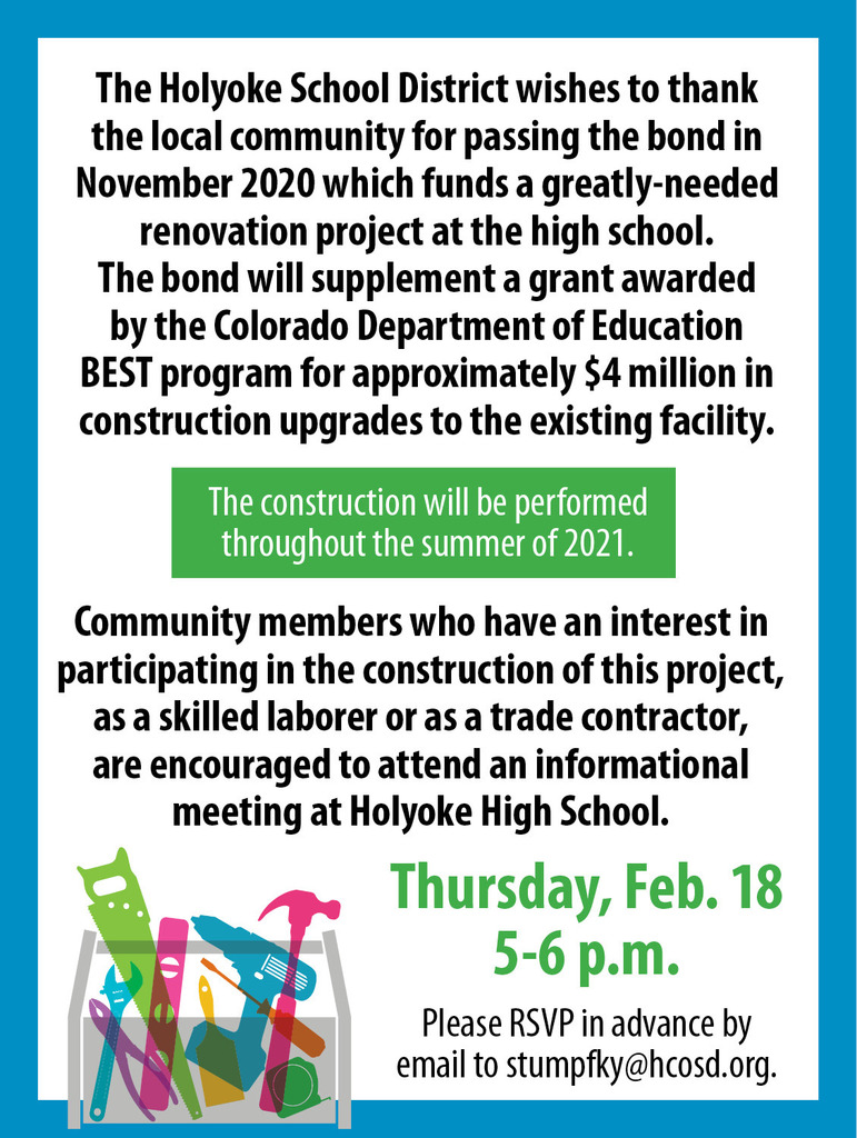 School BEST construction Flyer