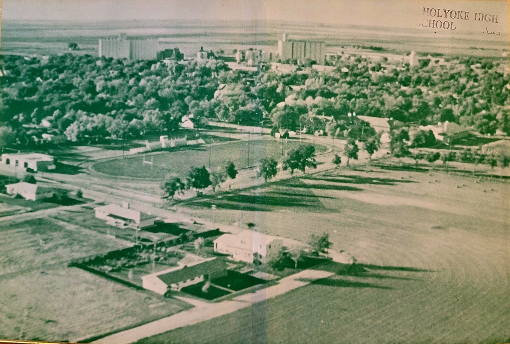 #TBT Aerial view of Holyoke used in the 1966 Phillips County High School yearbook. #LeaveALegacy #DragonPride