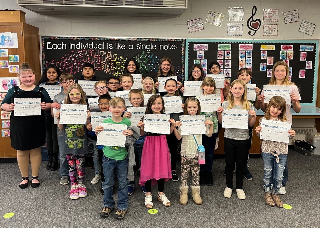 These students were nominated for Achievement during our assembly April 5th.